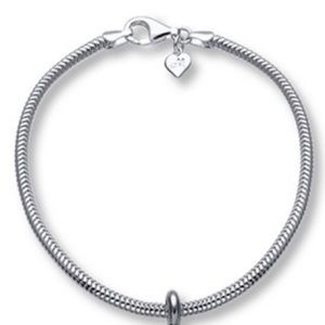Silver Charm Bracelet (With Two Charm Spacers)